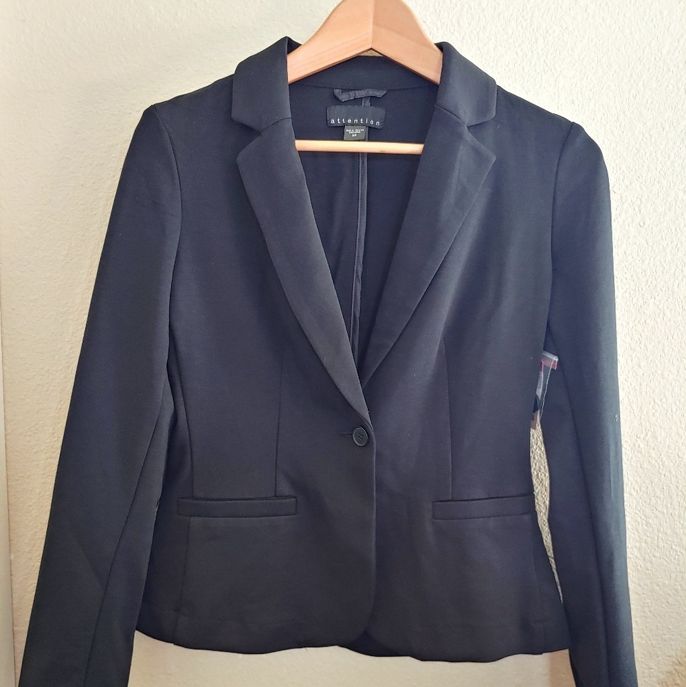 Attention black blazer